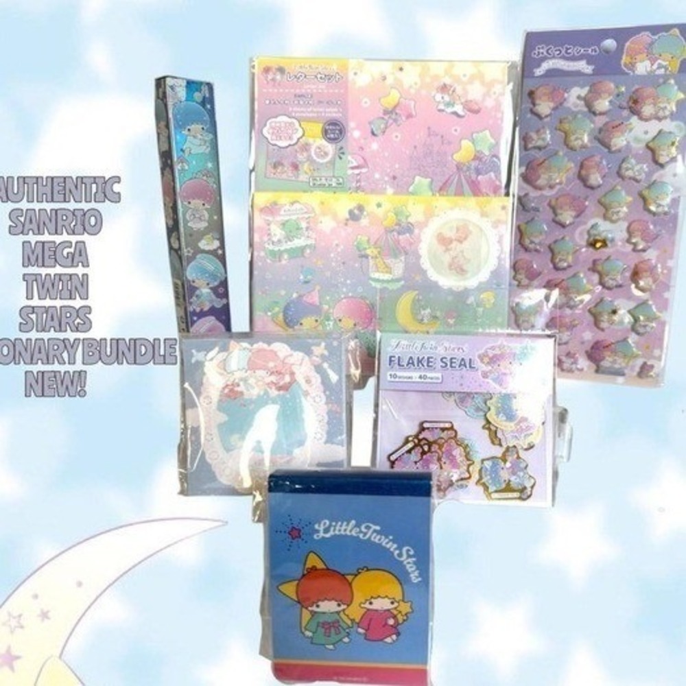BIG AUTHENTIC SANRIO CELESTIAL LITTLE STARS PAPER & MORE BUNDLE NEW